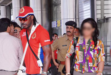 Three women arrested from Gayle's hotel room